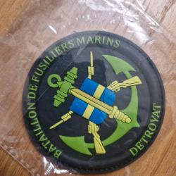 Patch PVC Velcro Bataillon de Fusiliers Marins DETROYAT Toulon