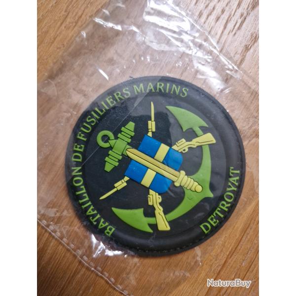 Patch PVC Velcro Bataillon de Fusiliers Marins DETROYAT Toulon