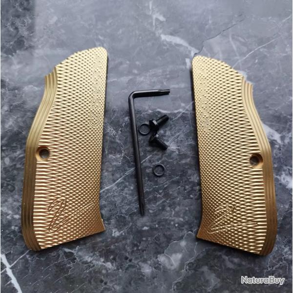 Plaquette CZ Shadow 2 StrikeGrid Gold | TXC ARMEMENT