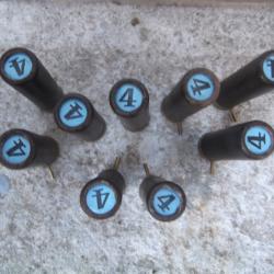 9 CARTOUCHES A BROCHE