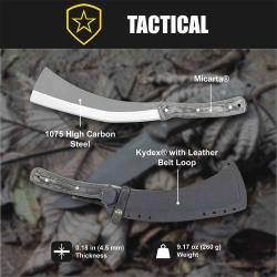 Couteau Machette Condor K-Night Mini Panabas Lame Acier 1075 Manche Micarta Etui Kydex CTK1340105HC