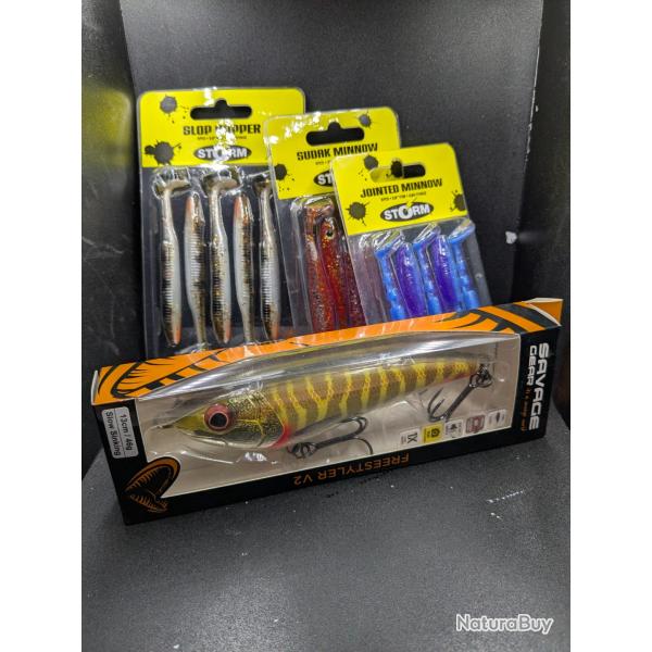 Lot 397 / Leurre savage Gear freestyler v2 + 3 blisters STORM / FISH AND FISHING.