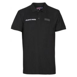 Polo Cityguard Coton Securite Fenetre Matricule &agrave; Broder Noir