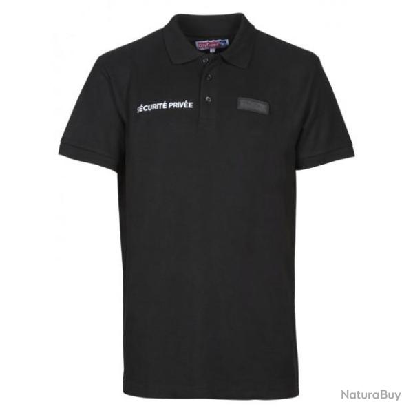 Polo Cityguard Coton Securite Fenetre Matricule � Broder Noir