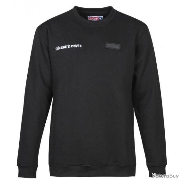 Sweat Shirt Cityguard Securite Fenetre Matricule � Broder Noir