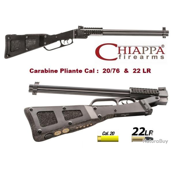 Carabine CHIAPPA   M6  Pliante * Cal : 20/76 & 22 Lr