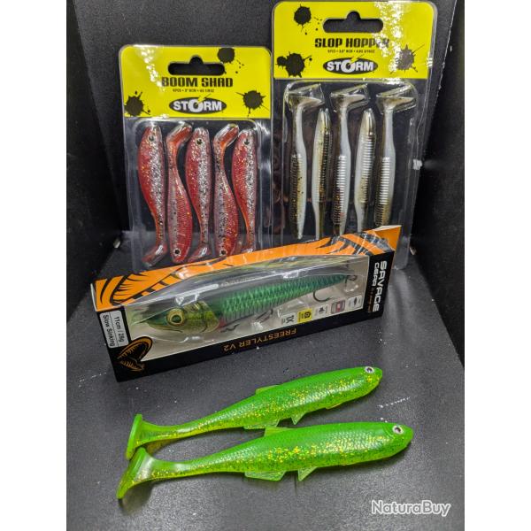 Lot 398 / Leurre savage Gear freestyler v2 + 2 blisters STORM ....... / FISH AND FISHING.