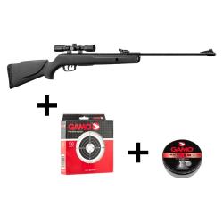 Pack Carabine Gamo Big Cat 1000E Noire 4,5 mm 19,9 Joules