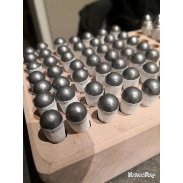 24 cartouches papiers Cal 44/451 rondes charg� � 1,2 gr PNF2 +amorces rws 1075