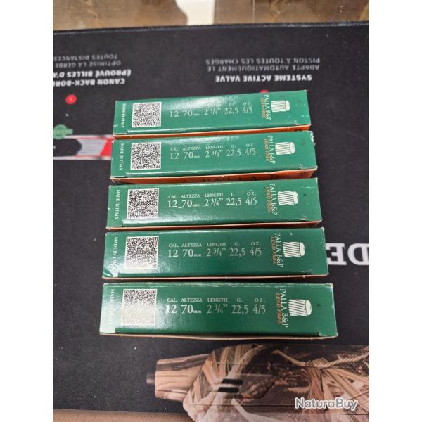 5 BOITES DE BALLES B&P PALLA SANS PLOMB