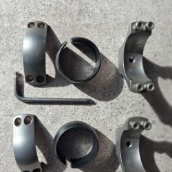 Anneaux de montage Optilock pour Sako et Tikka, en 1 pouce (25,4) Hauteur medium