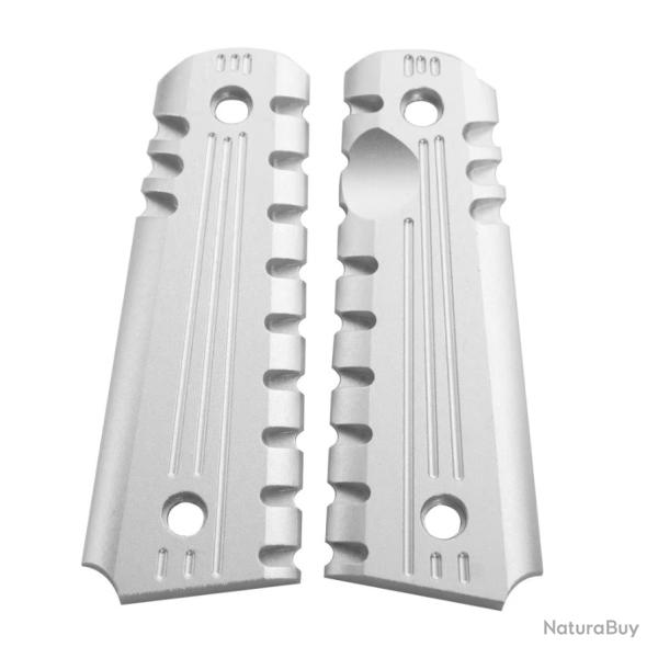 Plaquette 1911 Custom CNC - Silver | TXC ARMEMENT