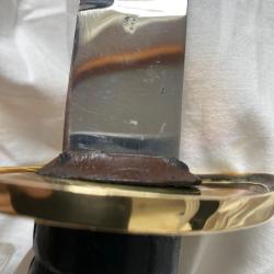 Sabre type  1822 lame en acier tremp&eacute; 89 cmsAvec poin&ccedil;on effac&eacute; sur lame