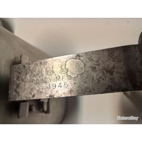 Gourde avec quart US - Aluminium - sans �tui ,en bon �tat .