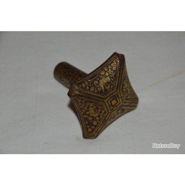 POMMEAU ORIENTAL INDO-PERSAN-POUR UNE CANNE OU UNE DAGUE-EMPIRE OTTOMAN EPOQUE XIX� SIECLE