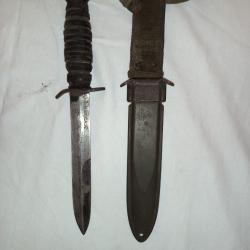 Couteau US M3 CASE WWII 1943 + Fourreau USM8 d'origine - Authentique