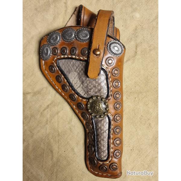 Superbe holster pour r�volver � brisure cal. 38 S&W