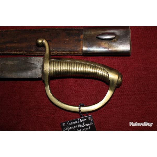 Assemblage  poign�e briquet....lame de sabre // baionnette //