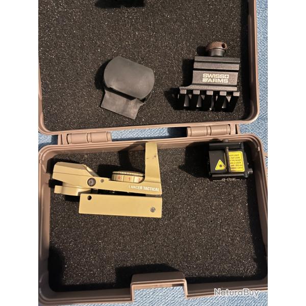 Pack Optique Lancer Tactical + Nano Laser UX + Rail Swiss Arms