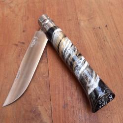 Couteau OPINEL N12 INOX Customis&eacute; par BILLON 2023 Manche en Bois peint