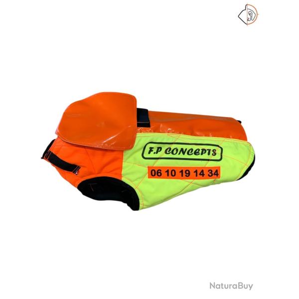 PROMO 2026 !! Gilet de protection pour chien FP.CONCEPTS - sp�cial barbel�s NOUVEAU Fox 4