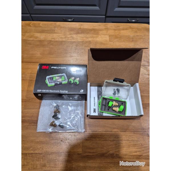Bouchon d'oreilles �lectronique 3M Peltor EEP-100 vert
