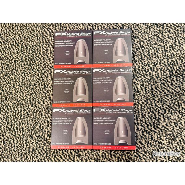 Slugs Hybrid Fx 22 gr 5.5mm x 6 boites