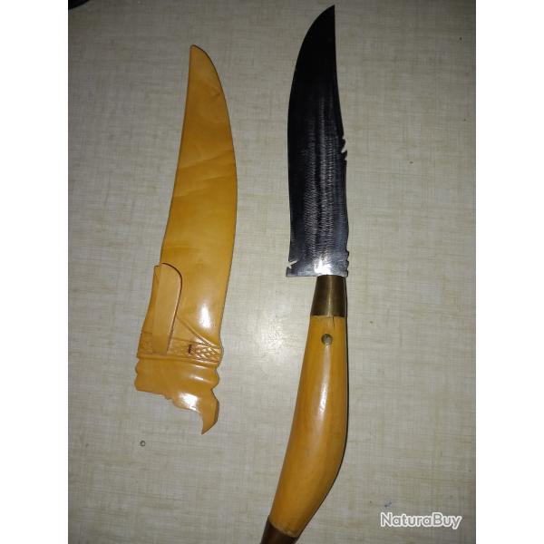 Couteau fixe artisanal