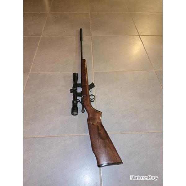 Carabine cbc 22lr + lunette gamo + silencieux