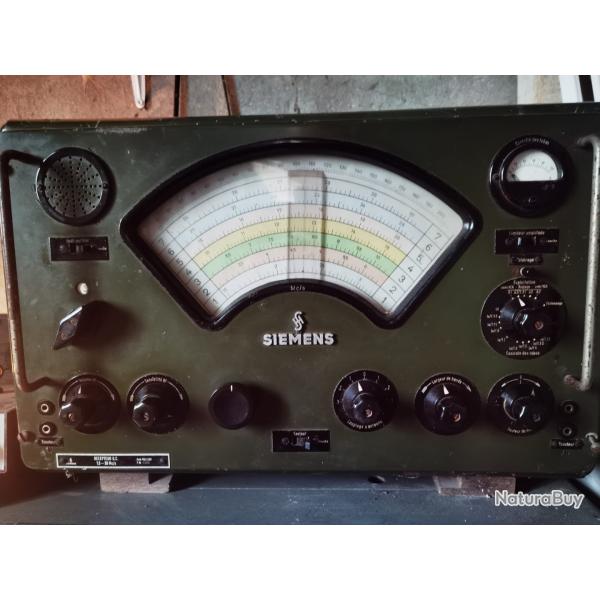 Ancien Recepteur radio Arm�e Fran�aise. Siemens
