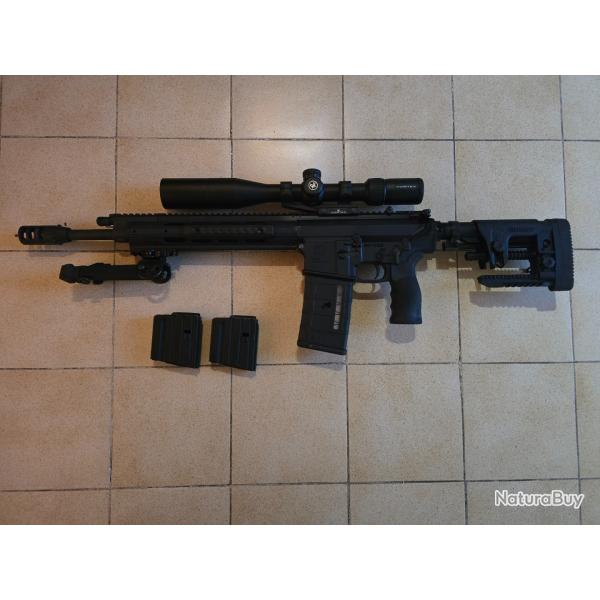 Carabine semi auto RUGER AR10 SR-762 cal 308win 16.10pouces, canon 41cm, filet� 5/8x24 + 3 chargeurs