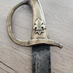 Sabre Garde National de la Restauration &agrave; la fleur de lys