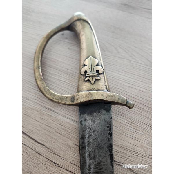 Sabre Garde National de la Restauration � la fleur de lys