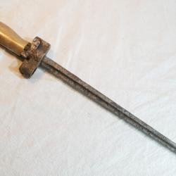 Ba&iuml;onnette Rosalie Lebel cruciforme transform&eacute;e en couteau de tranch&eacute;e SF SDC26BAI014