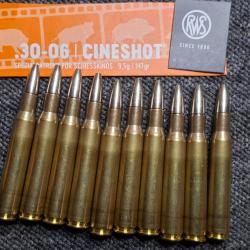 CINESHOT - 30.06 , 9.5g 147gr, Sachet de 10 munitions .