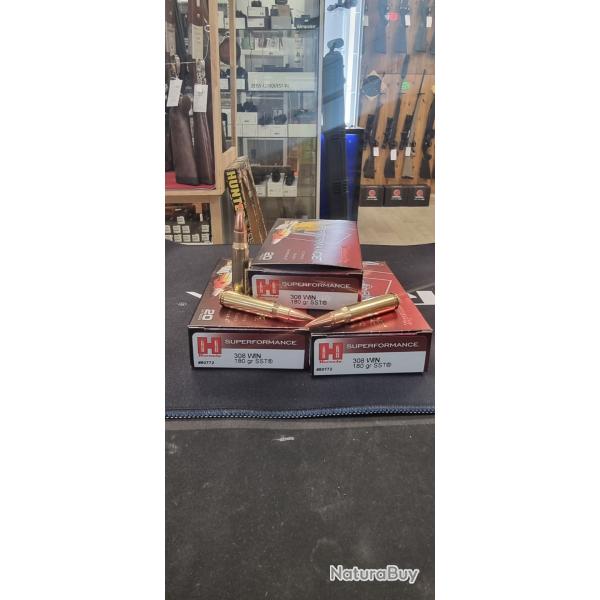 1 boite de 20 balles Hornady 308 win 180gr