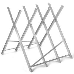 Chevalet de sciage pliable 83 x 83 x 79 cm support de coupe portable l&eacute;ger haute capacit&eacute; en acier