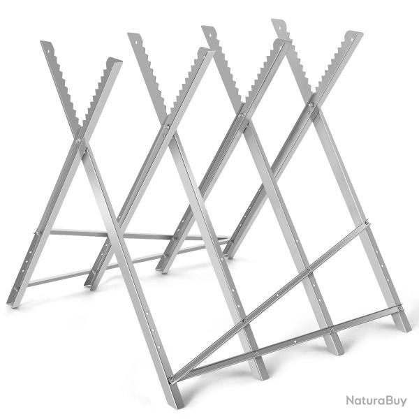 Chevalet de sciage pliable 83 x 83 x 79 cm support de coupe portable l�ger haute capacit� en acier