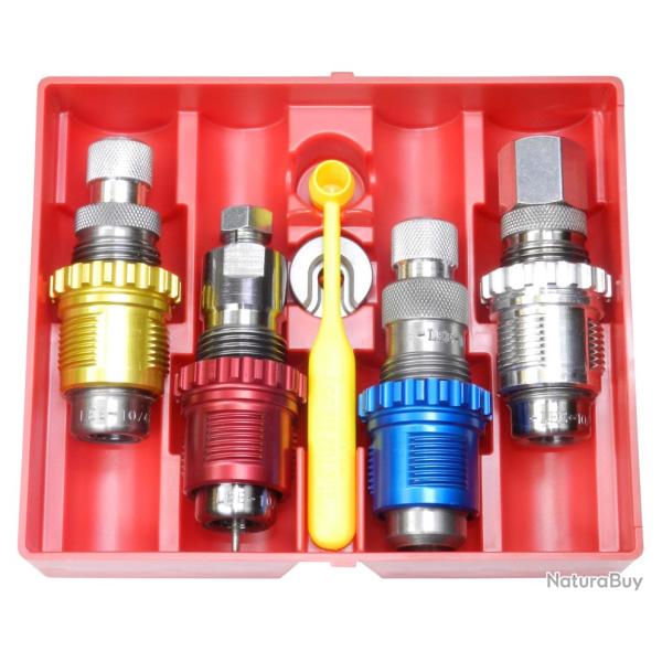 Pack jeu outils lee pr�cision 91934 breech lock carbide 4-die set cal.9mm luger