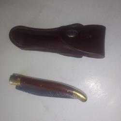 V&eacute;ritable Couteau laguiole acier 440 avec pochette