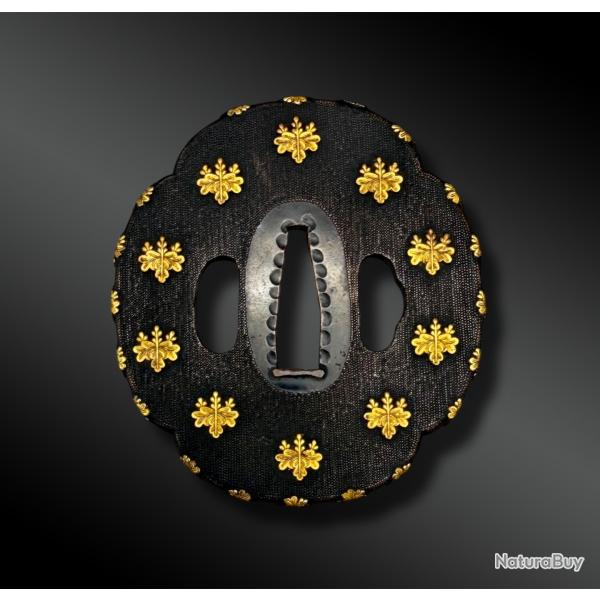 TSUBA mokko gata avec mon - Japon - P�riode Edo (1603-1868)