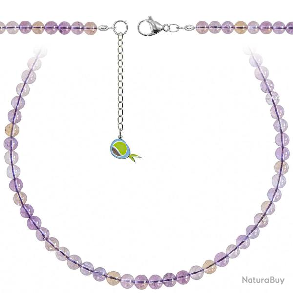Collier en am�trine - Perles rondes 6 mm - 60 cm
