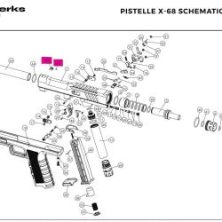 Front sight Original 47 61 - Pistelle X68 - NX Werks