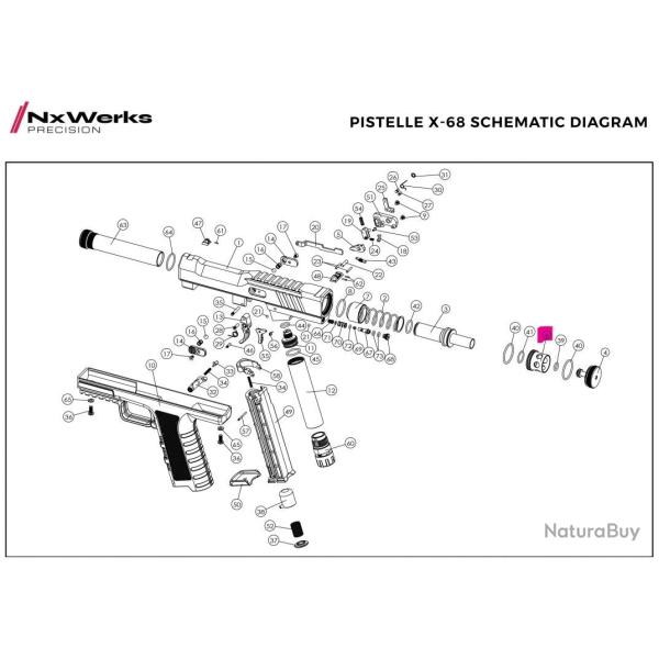 End Cap - Pistelle X68 - NX Werks