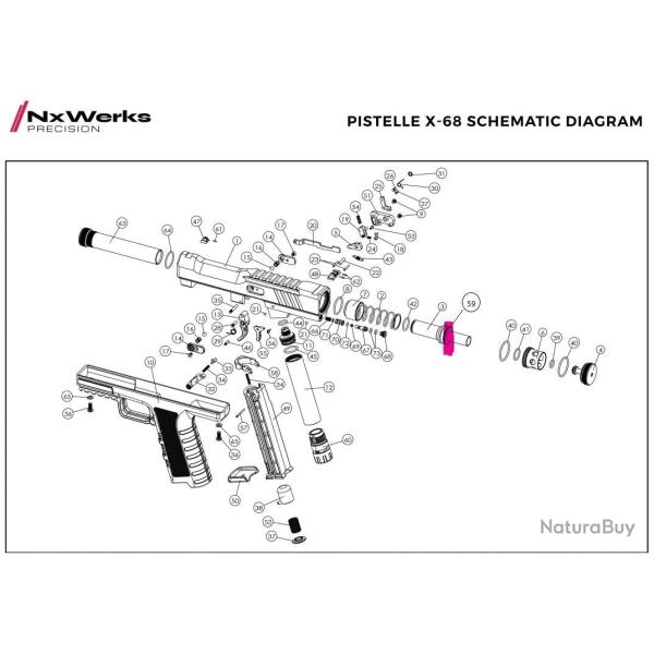 Bumper Oring 12 42x1.78 - Pistelle X68 - NX Werks