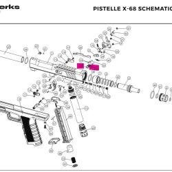 Rear sight Original 48 62 - Pistelle X68 - NX Werks