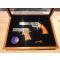 petites annonces chasse p&ecirc;che : RARE Coffret 150 ans Colt Double Diamond revolver Python .357Mag et pistolet Officer ACP .45ACP