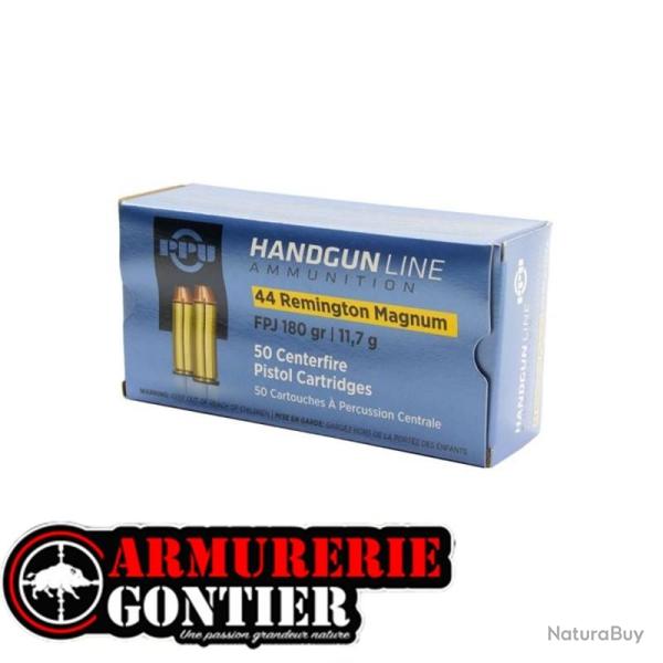 Cartouches .44 Remington Magnum FPJ 11,70 g (180 gr) - Bo�te de 50
