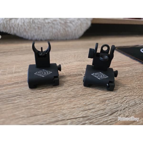 Organes de vis�e rabattables YHM Q.D.S. (Yankee Hill Machine) - Picatinny