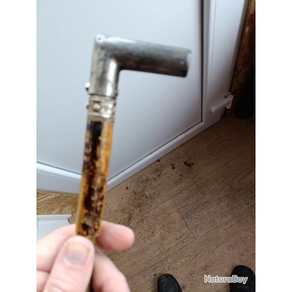 Canne fusil . Canon laiton